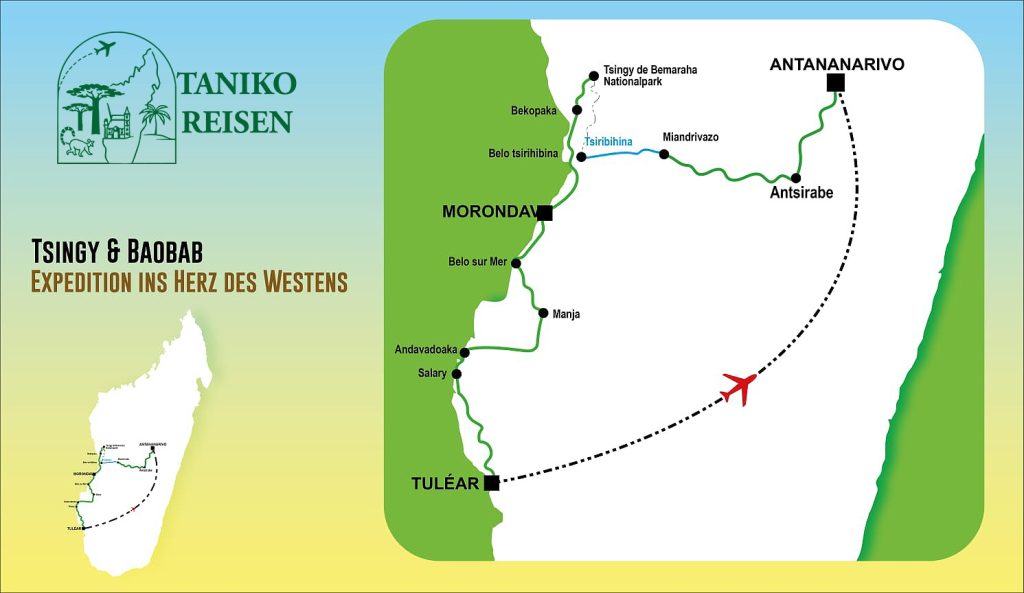 Tsingy & Baobab – Expedition ins Herz des Westens